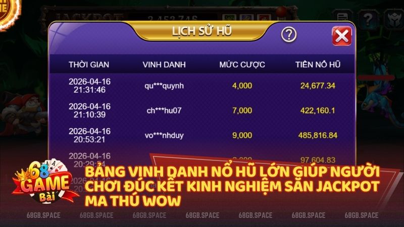 Những mức cược thông minh giúp cao thủ nổ hũ thành công tại siêu phẩm Ma Thú WOW 68gb