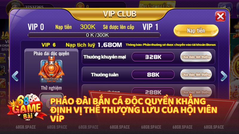 Pháo đài độc quyền: Biểu tượng sức mạnh và đẳng cấp trong game Bắn Cá